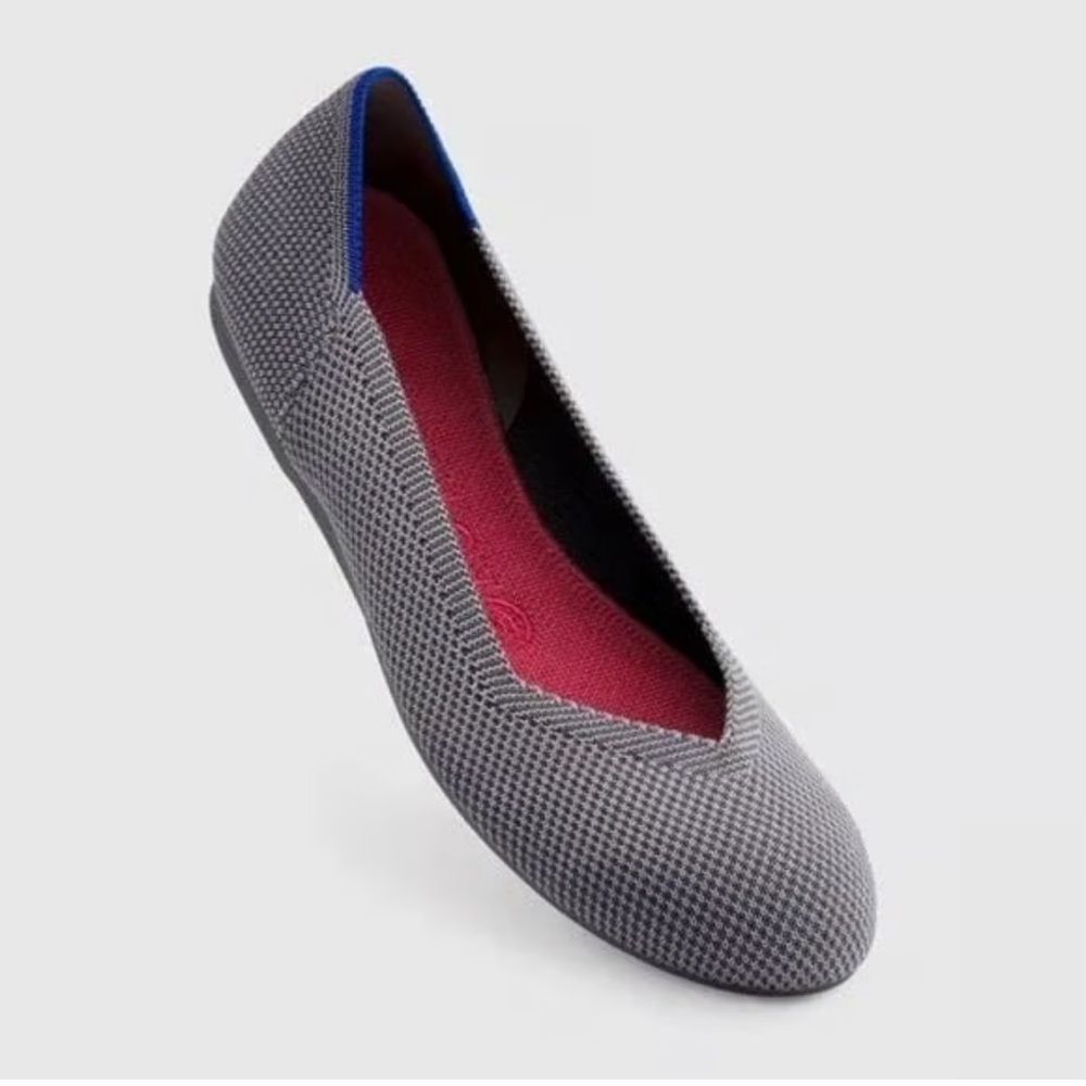 Rothy's The Flat Gray Textile Ballet Comfort Shoes Women’s US 6